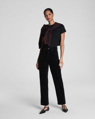 SPANXshape™ Authentic 360 Corduroy 90s Straight Leg  Classic Black