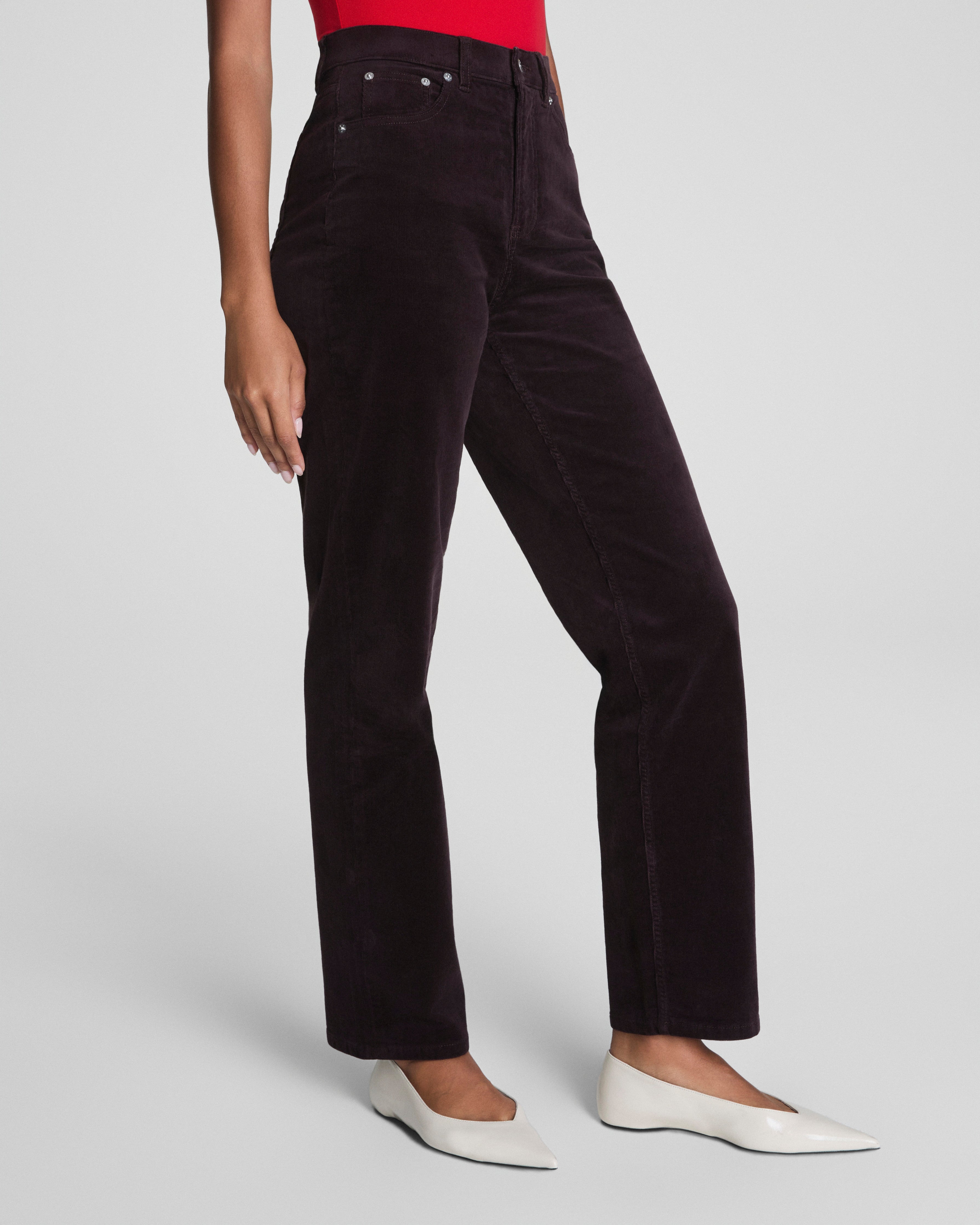 SPANXshape™ Authentic 360 Corduroy 90s Straight Leg  Truffle Brown