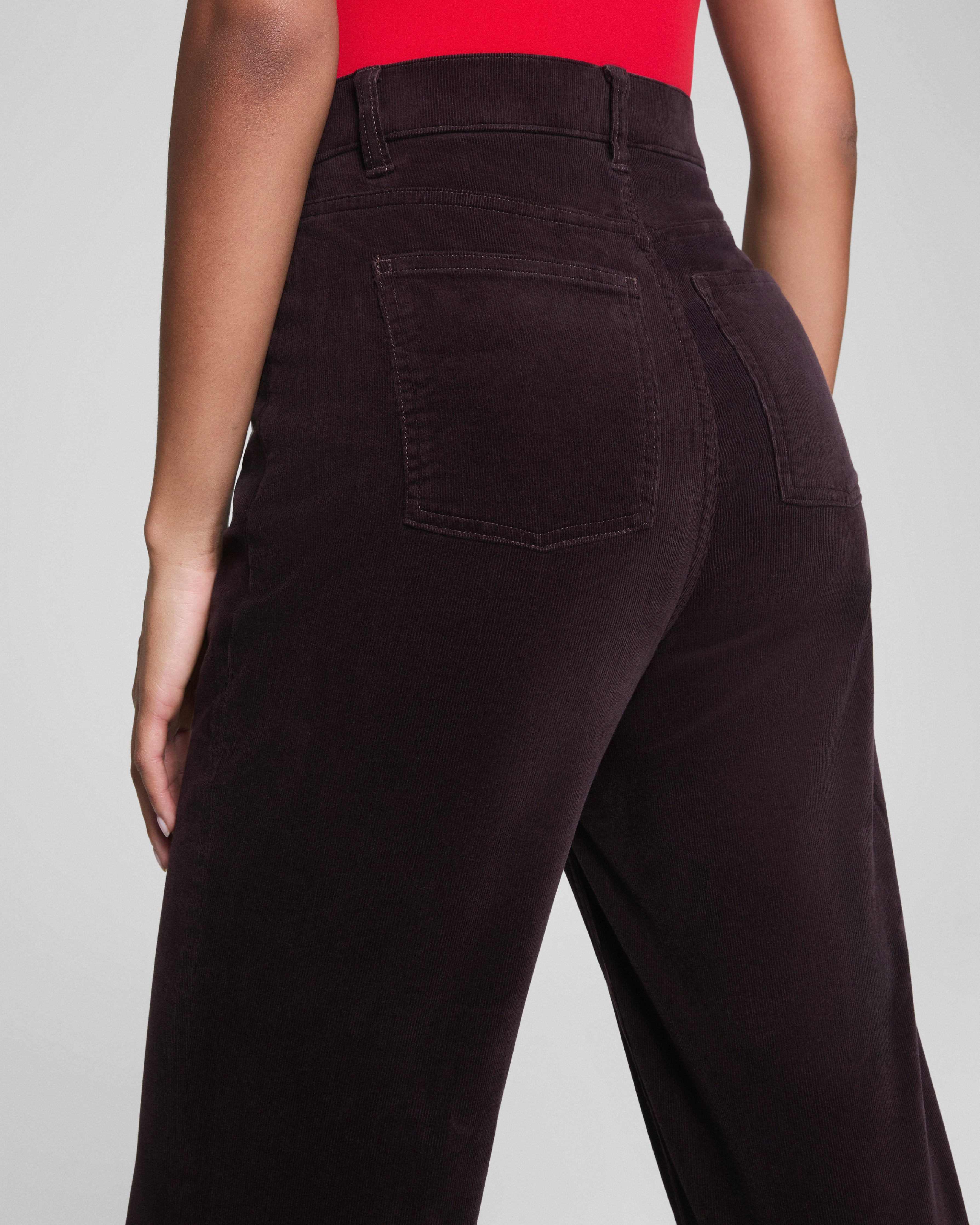 SPANXshape™ Authentic 360 Corduroy 90s Straight Leg  Truffle Brown