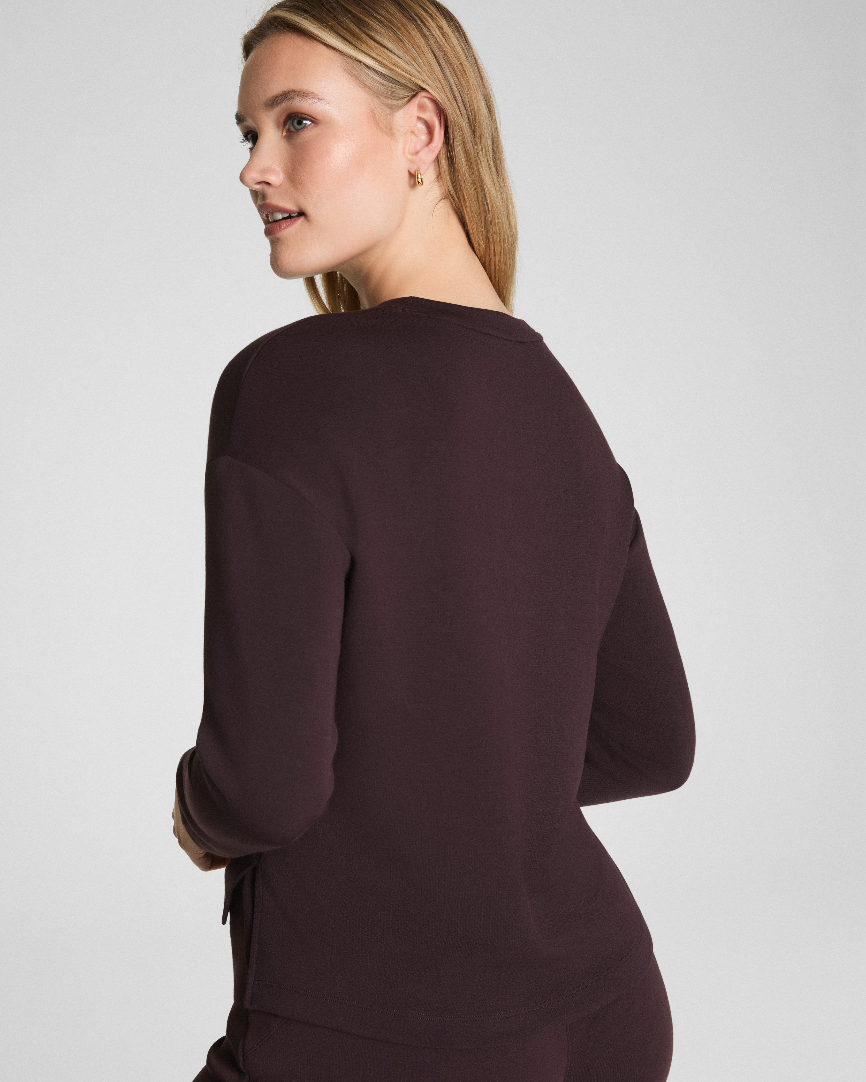 SPANX AirEssentials® Relaxed Long Sleeve Top  Truffle Brown