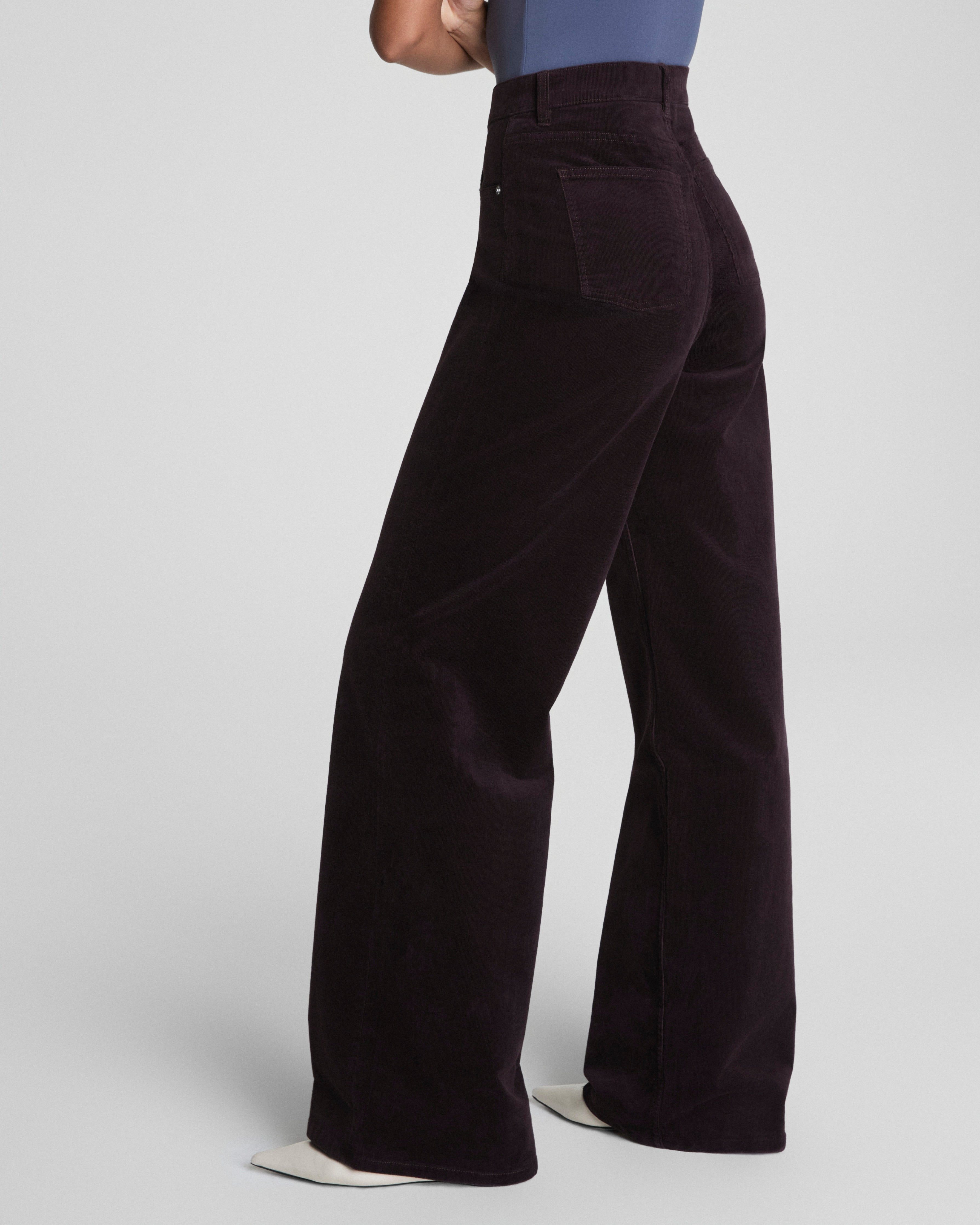 SPANXshape™ Authentic 360 Corduroy Wide Leg  Truffle Brown