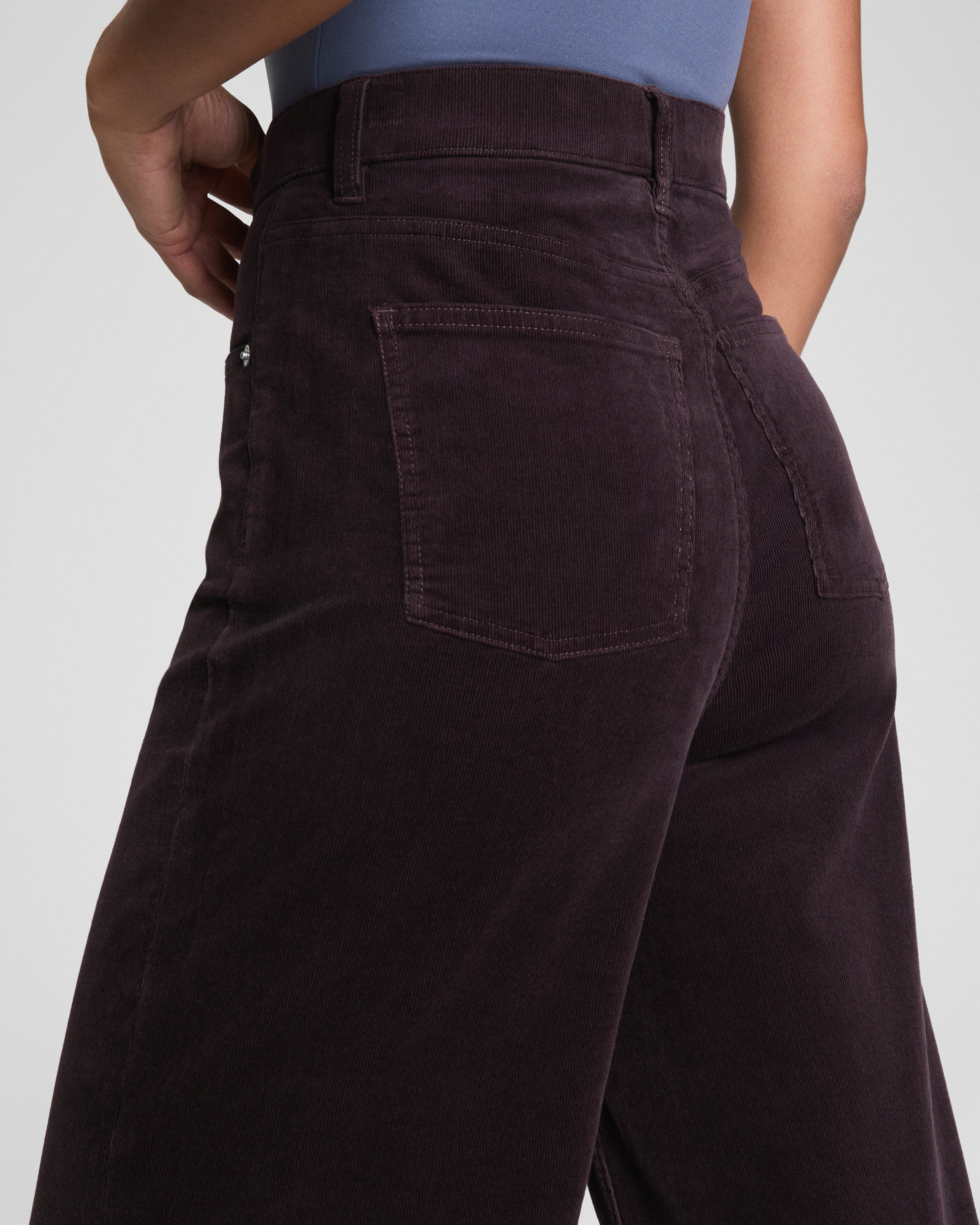 SPANXshape™ Authentic 360 Corduroy Wide Leg  Truffle Brown