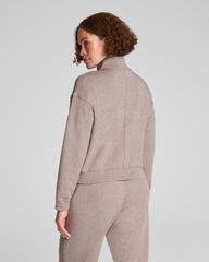 SPANX AirEssentials® Brushed Full Zip Jacket  Birch Heather