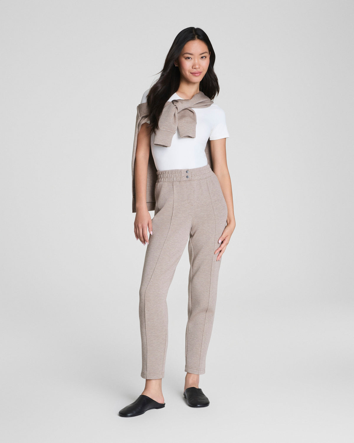 SPANX AirEssentials® Brushed Slim Straight Pant  Birch Heather