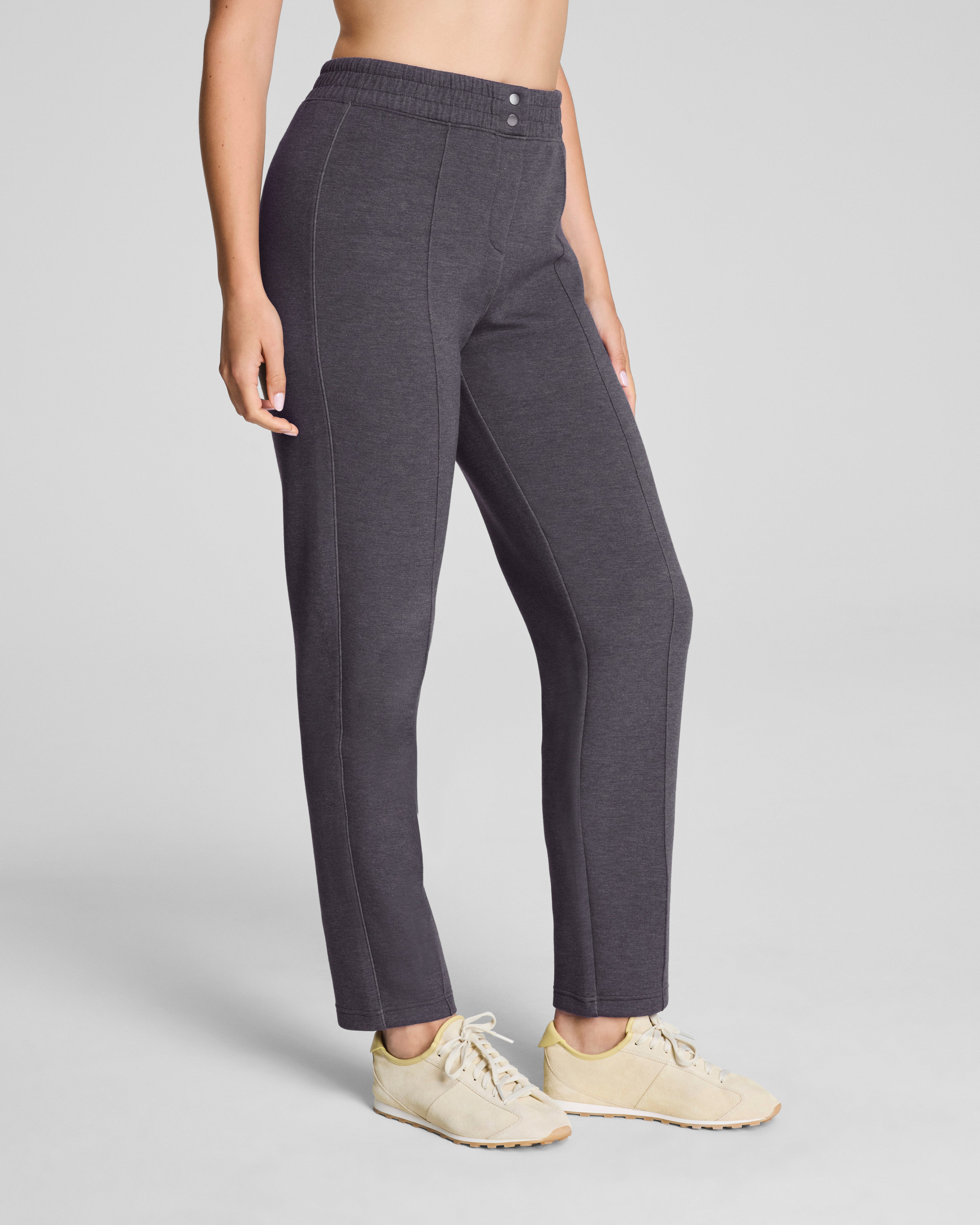 SPANX AirEssentials® Brushed Slim Straight Pant  Heather Storm