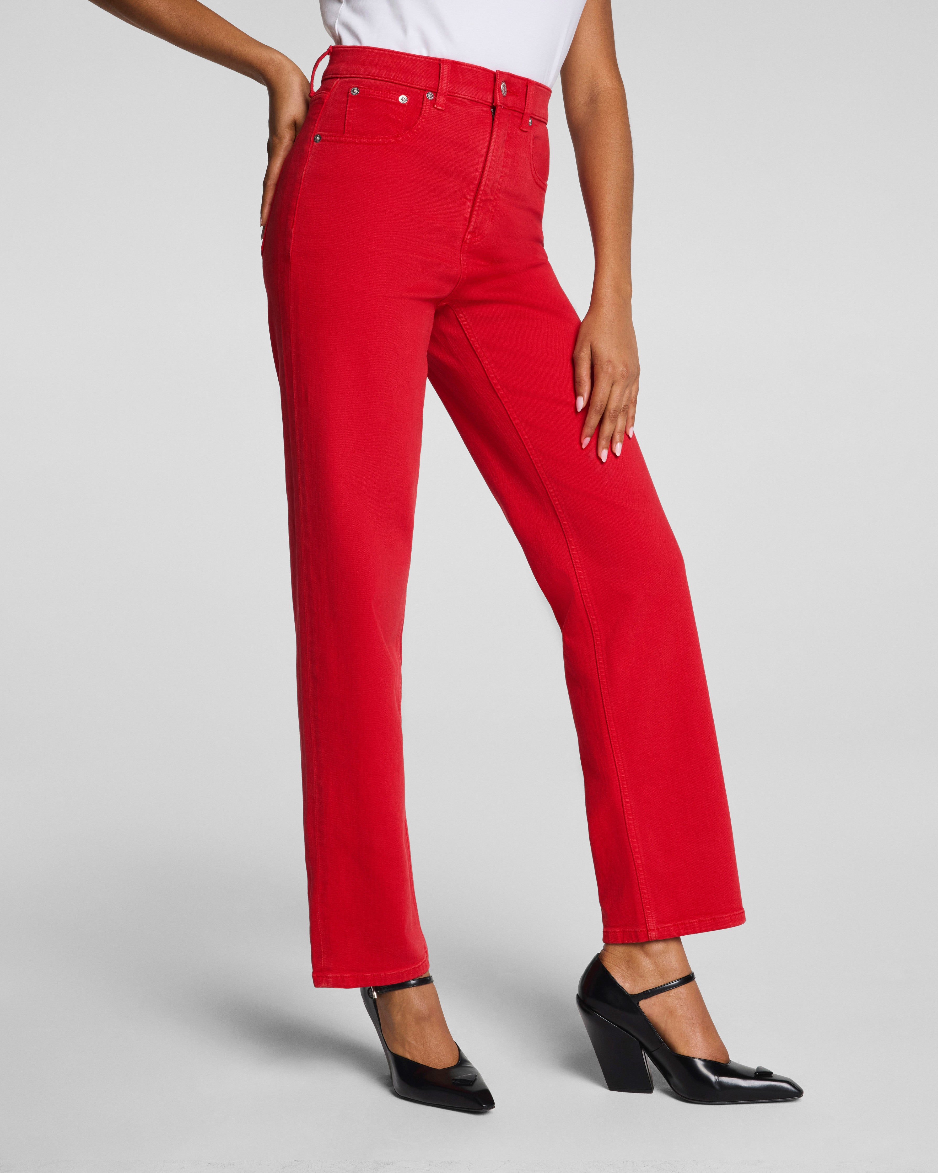 SPANXshape™ Authentic 360 90s Straight Leg Jeans  SPANX® Red