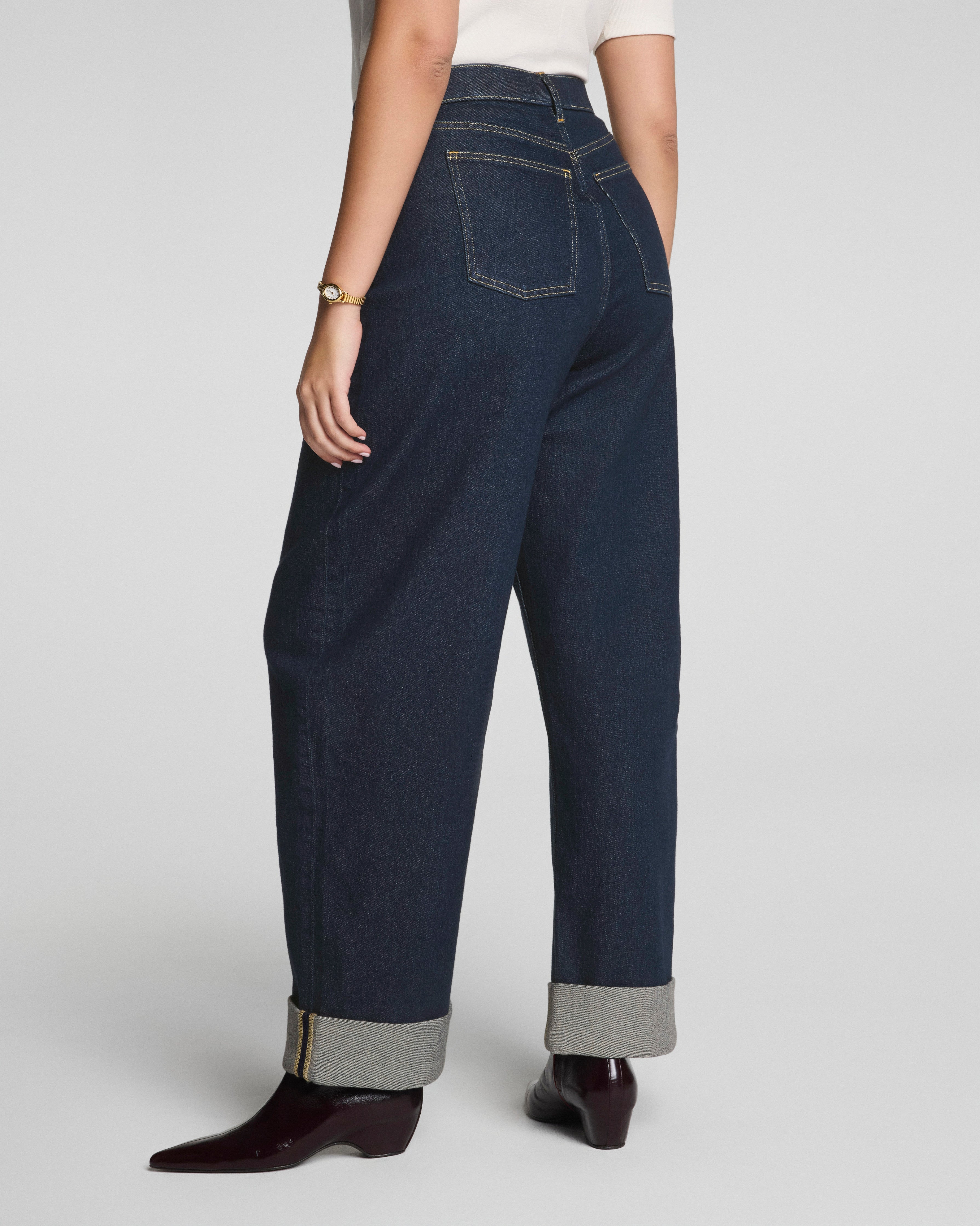 SPANXshape™ Authentic 360 Cuffed Horseshoe Jeans  Marina