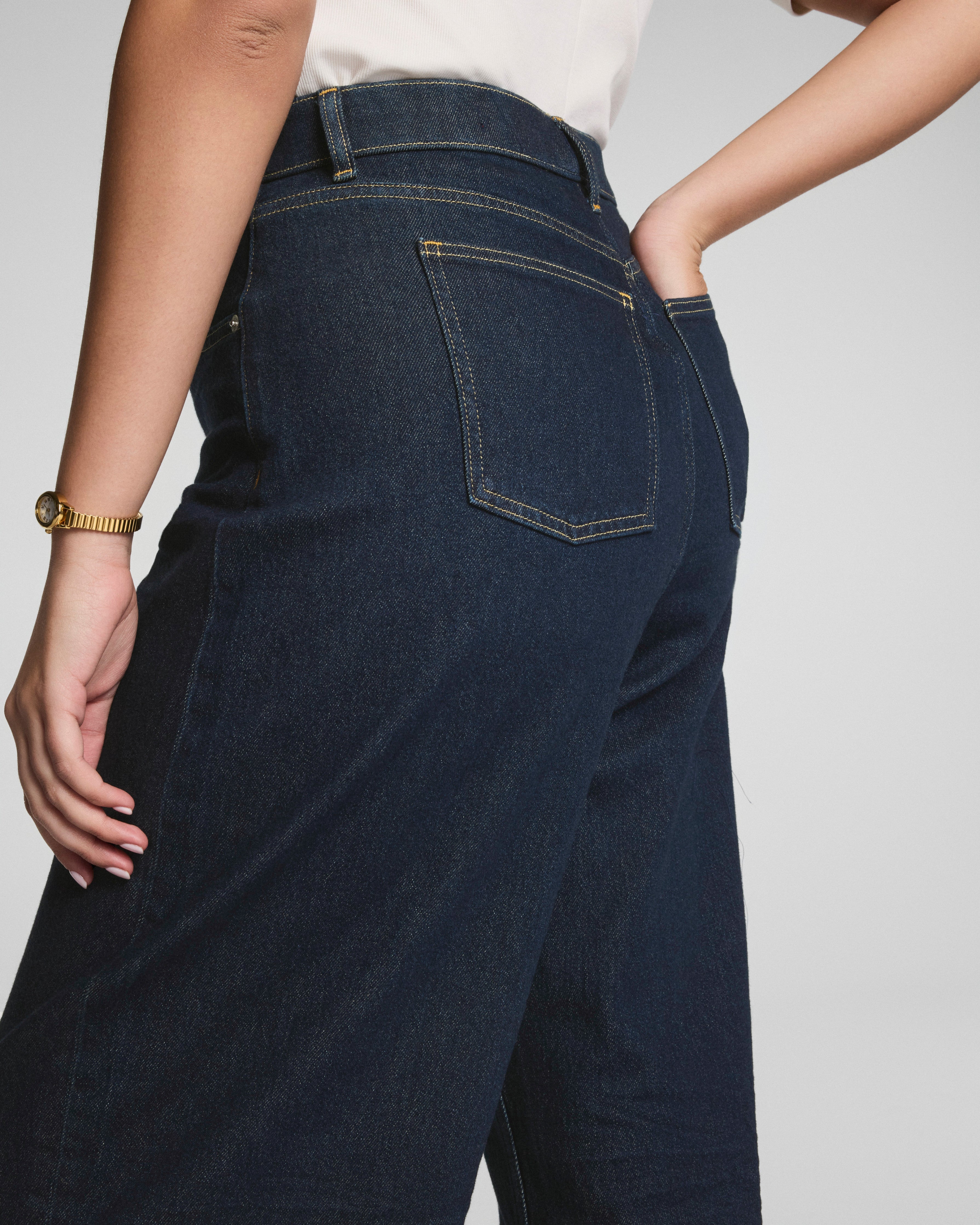 SPANXshape™ Authentic 360 Cuffed Horseshoe Jeans  Marina