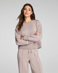 SPANX AirEssentials® Luxe Crewneck Long Sleeve Top  Coastal Fog