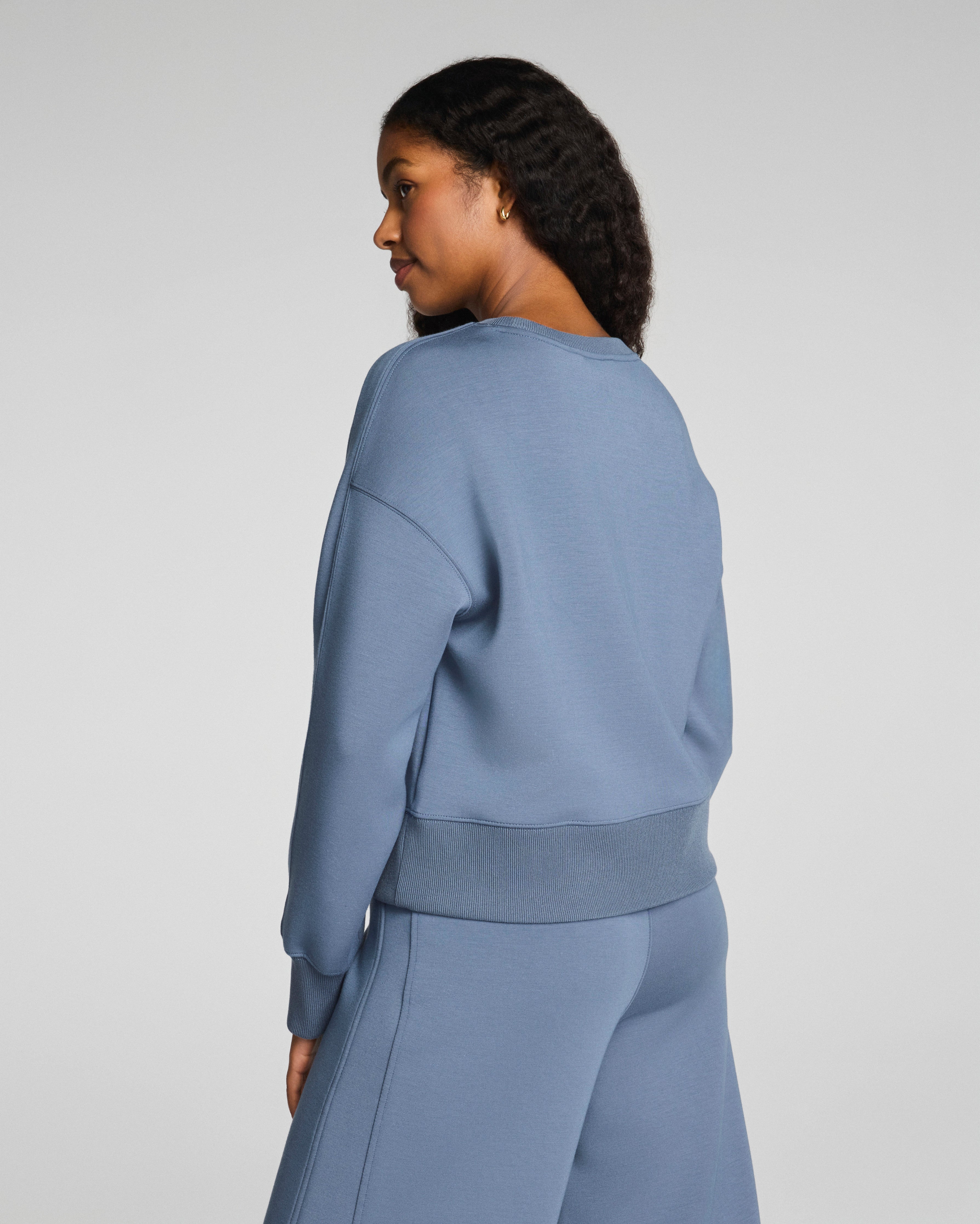 SPANX AirEssentials® Luxe Crewneck Long Sleeve Top  Rain