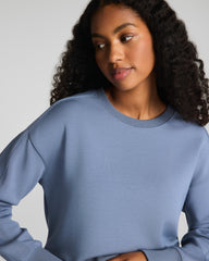 SPANX AirEssentials® Luxe Crewneck Long Sleeve Top  Rain