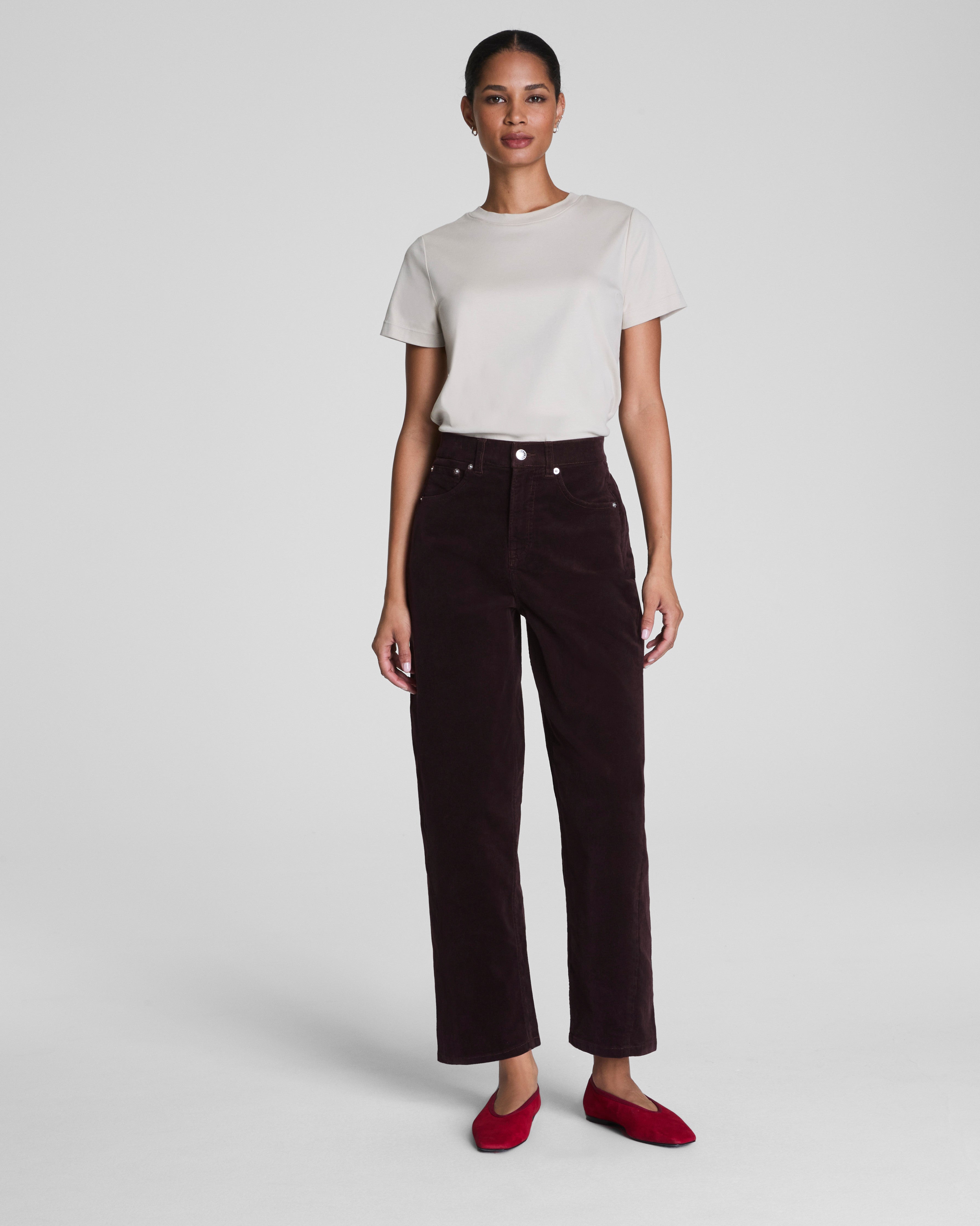SPANXshape™ Authentic 360 Corduroy Barrel Leg  Truffle Brown