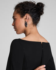 SPANX® Ponte Long Sleeve Mini Dress  Classic Black
