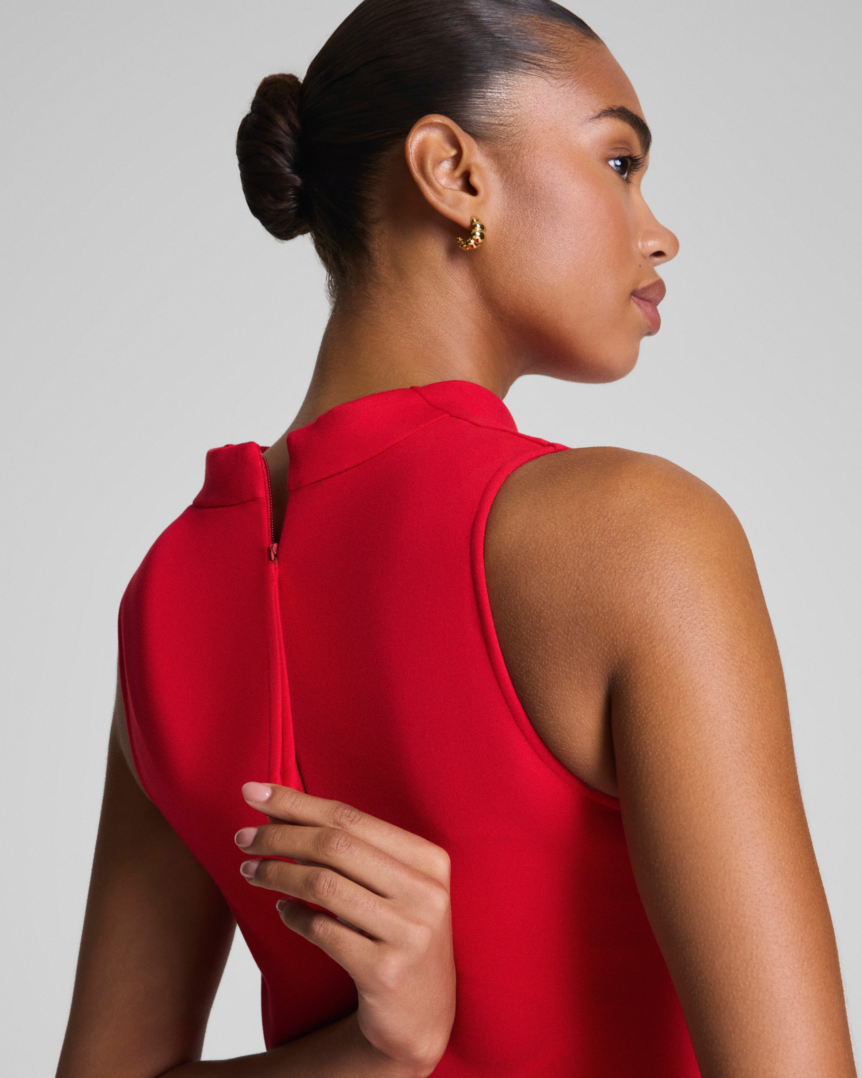 SPANX® Ponte Sleeveless Midi Dress  SPANX® Red