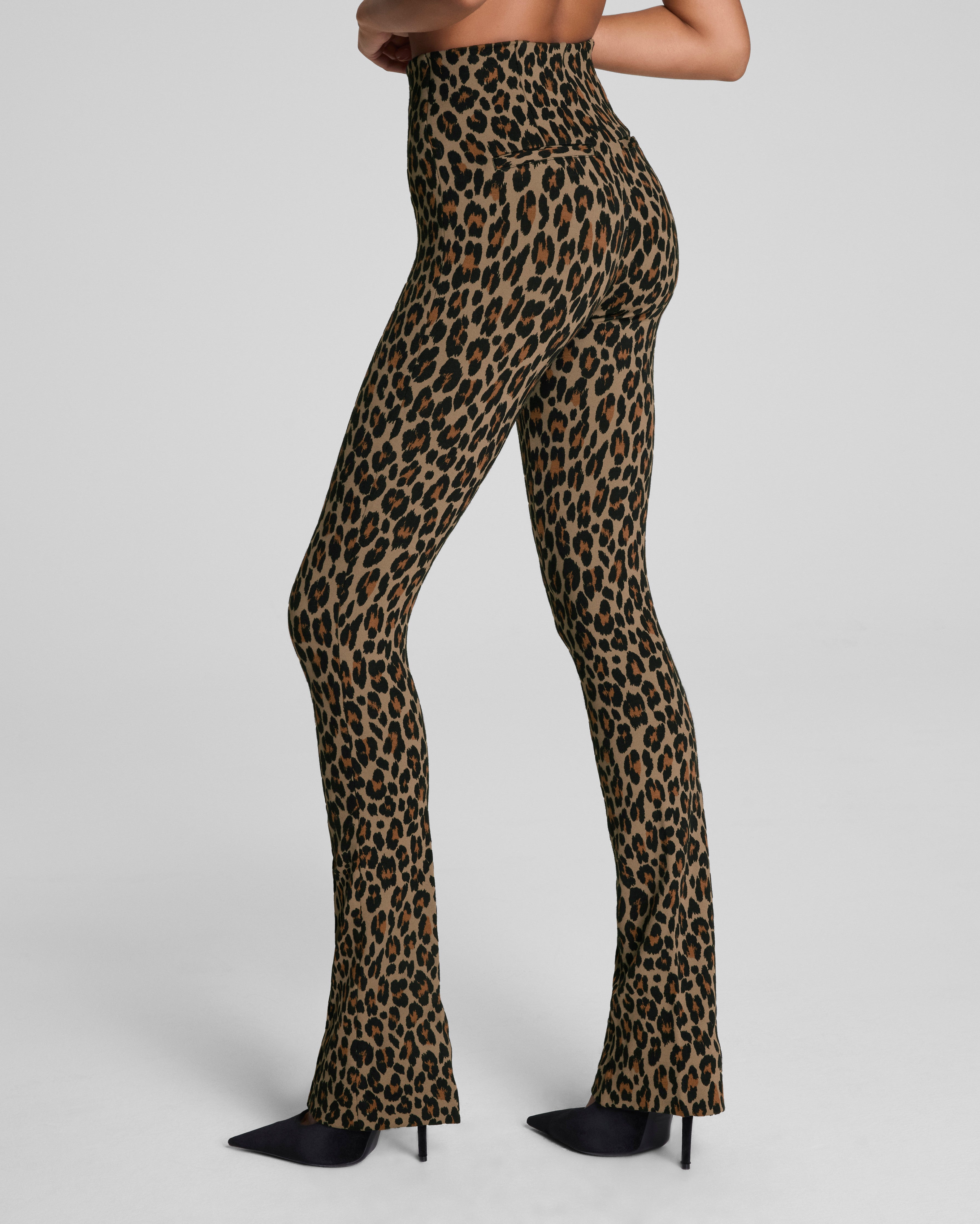 SPANXsupersmooth™ PerfectFit Ponte Micro Flare Pant  Light Leopard Print