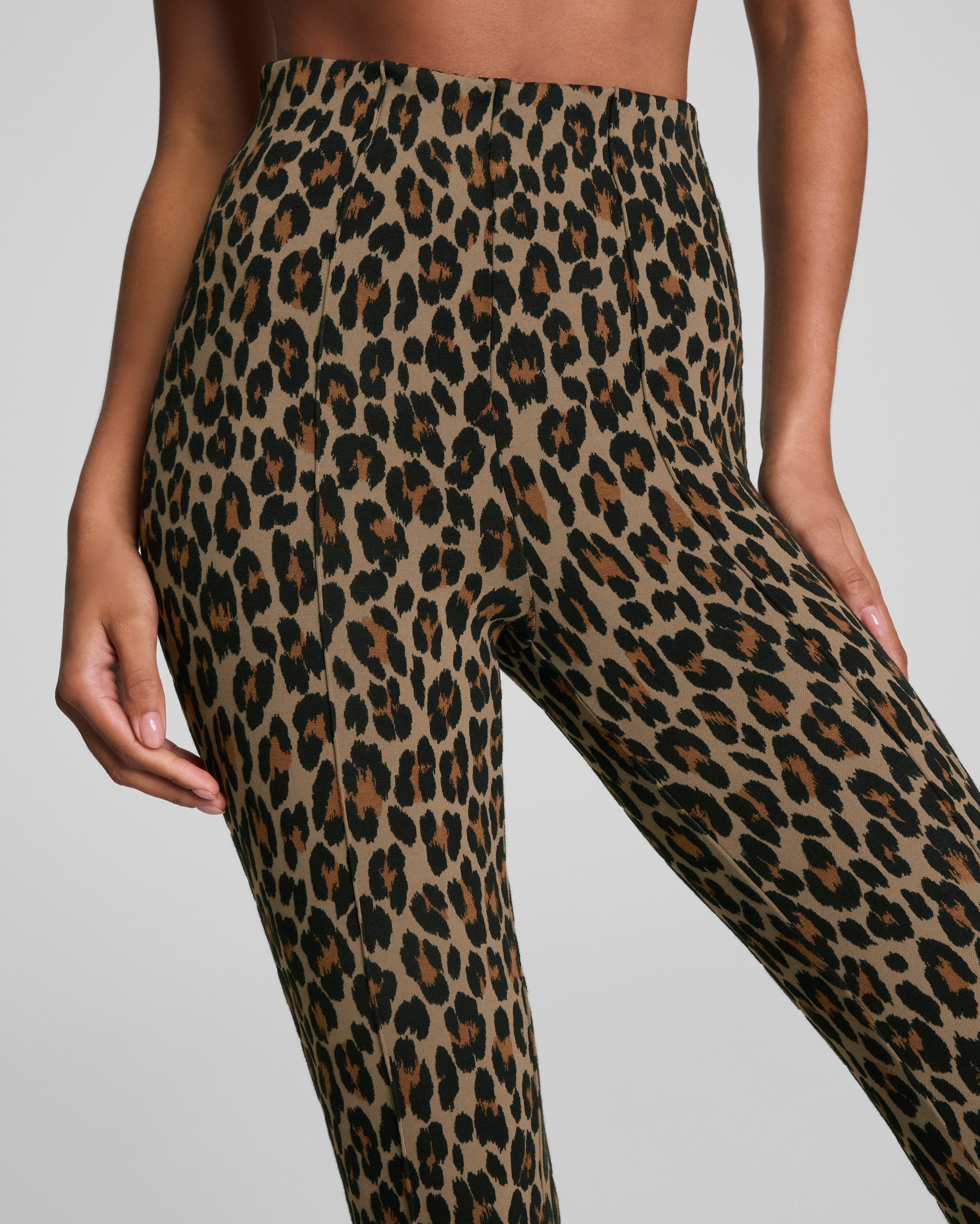 SPANXsupersmooth™ PerfectFit Ponte Micro Flare Pant  Light Leopard Print