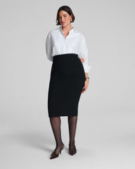 SPANXsupersmooth™ PerfectFit Ponte Ultra High-Rise Midi Skirt  Classic Black