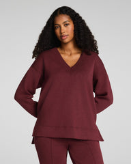 SPANX AirEssentials® Brushed V-Neck Tunic  Cassis Heather
