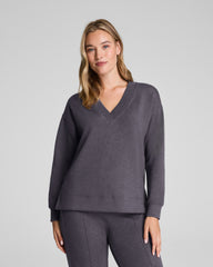 SPANX AirEssentials® Brushed V-Neck Tunic  Heather Storm