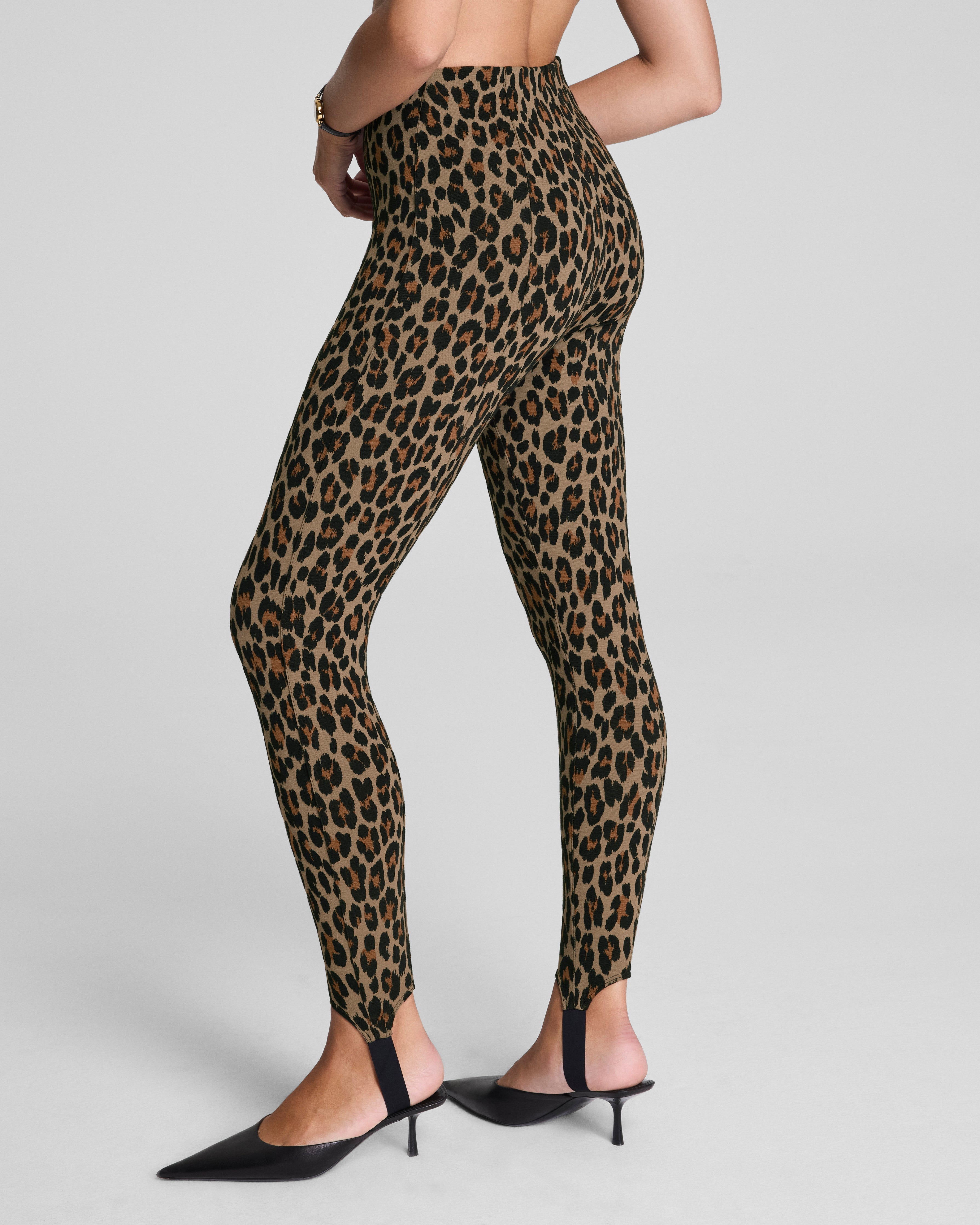 SPANXsupersmooth™ PerfectFit Ponte Stirrup Legging  Light Leopard Print