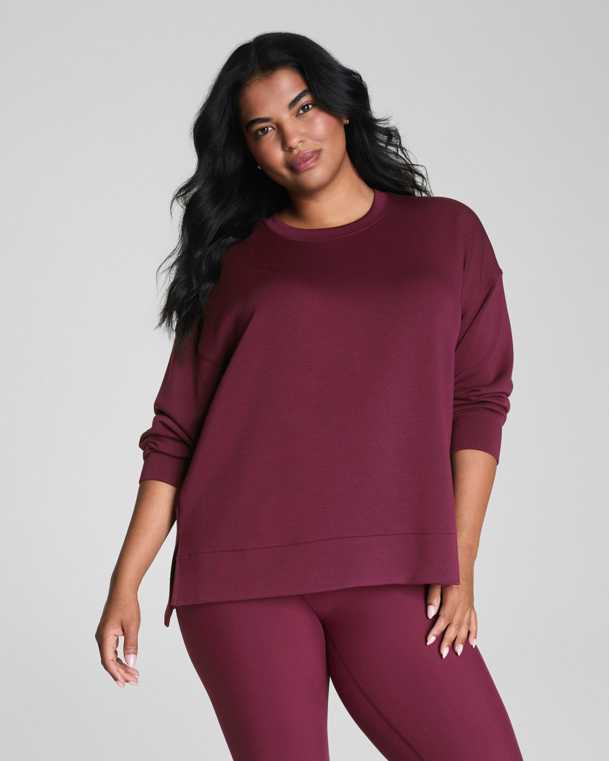 SPANX AirEssentials® Crewneck Tunic  Plum Berry