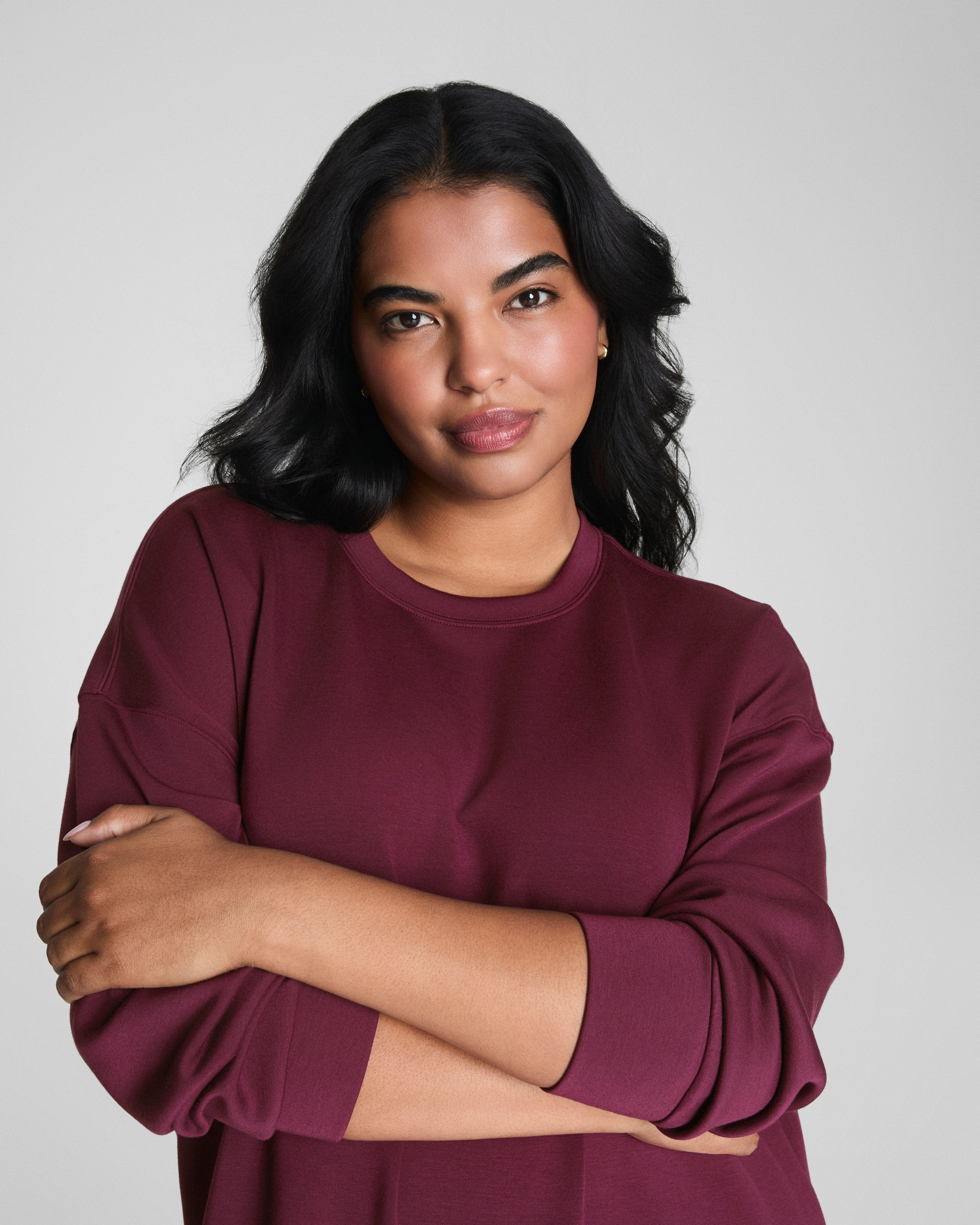SPANX AirEssentials® Crewneck Tunic  Plum Berry