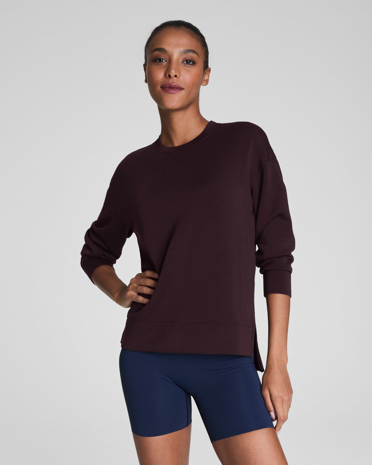 SPANX AirEssentials® Crewneck Tunic  Truffle Brown