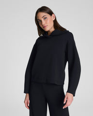 SPANX AirEssentials® Brushed Collared Long Sleeve Top  Very Black