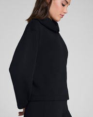 SPANX AirEssentials® Brushed Collared Long Sleeve Top  Very Black