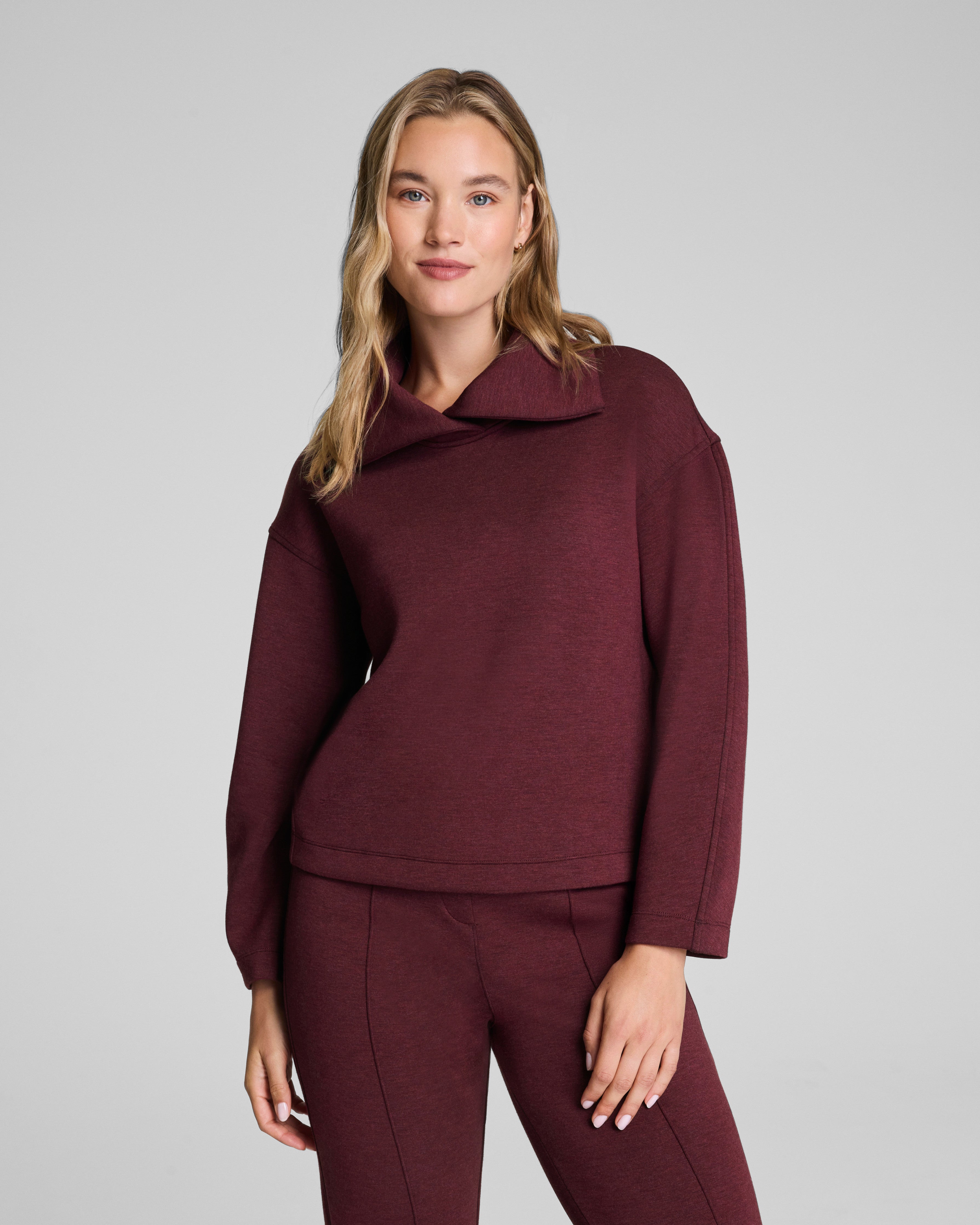 SPANX AirEssentials® Brushed Collared Long Sleeve Top