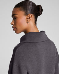 SPANX AirEssentials® Brushed Collared Long Sleeve Top  Heather Storm