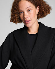 SPANX AirEssentials® Luxe Wrap Cardigan with Shimmer  Very Black / Silver Shimmer