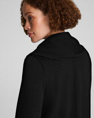 SPANX AirEssentials® Luxe Wrap Cardigan with Shimmer  Very Black / Silver Shimmer