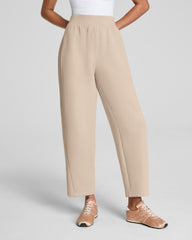SPANX AirEssentials® Luxe Barrel Leg Pant with Shimmer  Bone / Silver Shimmer