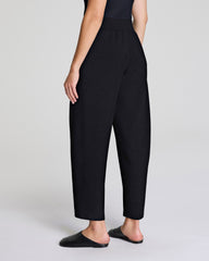 SPANX AirEssentials® Luxe Barrel Leg Pant with Shimmer  Very Black / Silver Shimmer