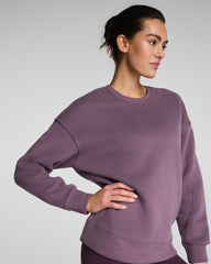 SPANX® BoostUp Cotton Fleece Crewneck Tunic  Prune