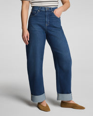 SPANXshape™ Authentic 360 Cuffed Horseshoe Jeans  Adriatic Blue