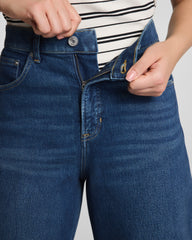 SPANXshape™ Authentic 360 Cuffed Horseshoe Jeans  Adriatic Blue