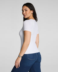 SPANXsmooth™ Jersey V-Neck Tee  Classic White