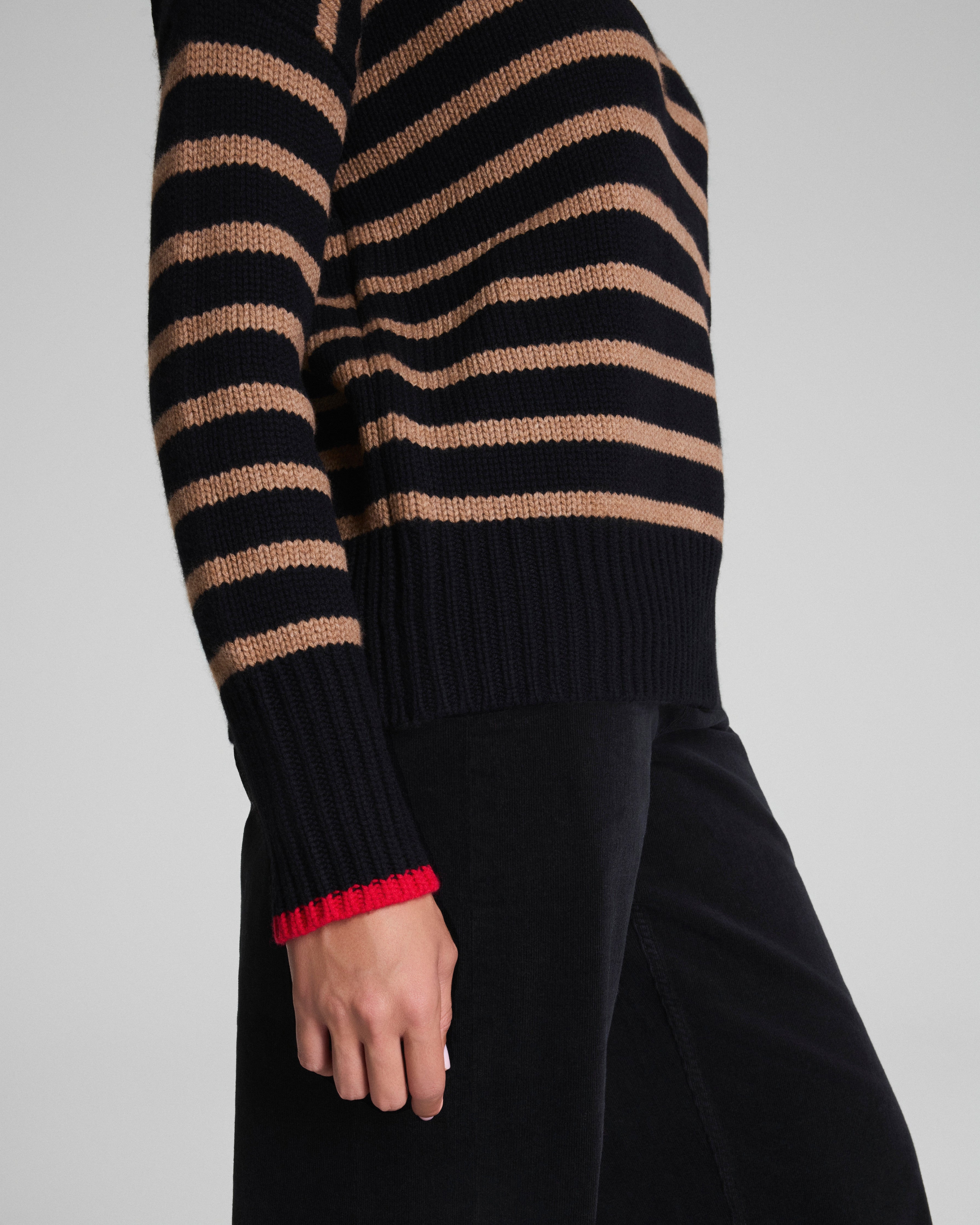 La Ligne Marin Sweater  Black/Camel