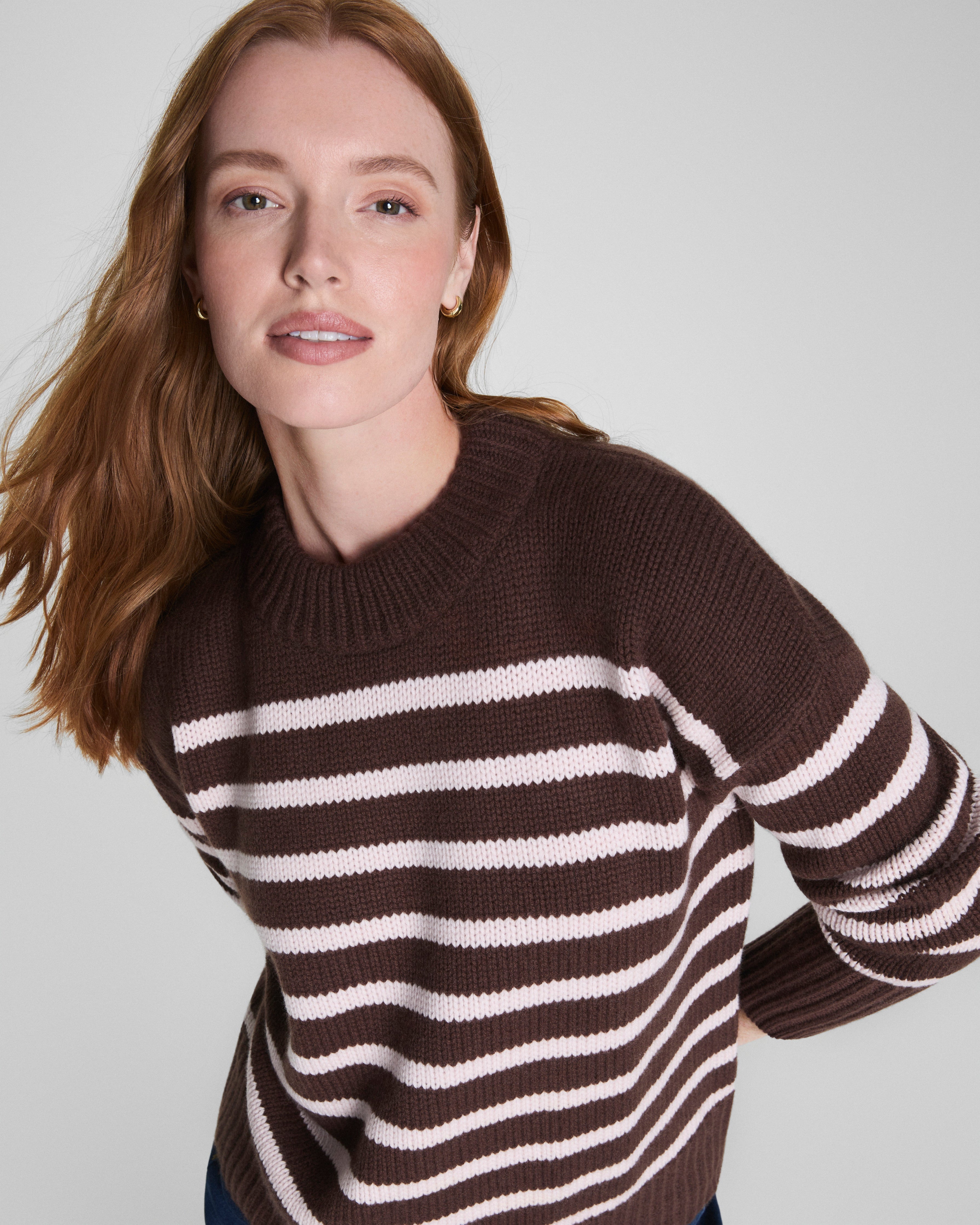 La Ligne Marin Sweater  Chocolate/Blush