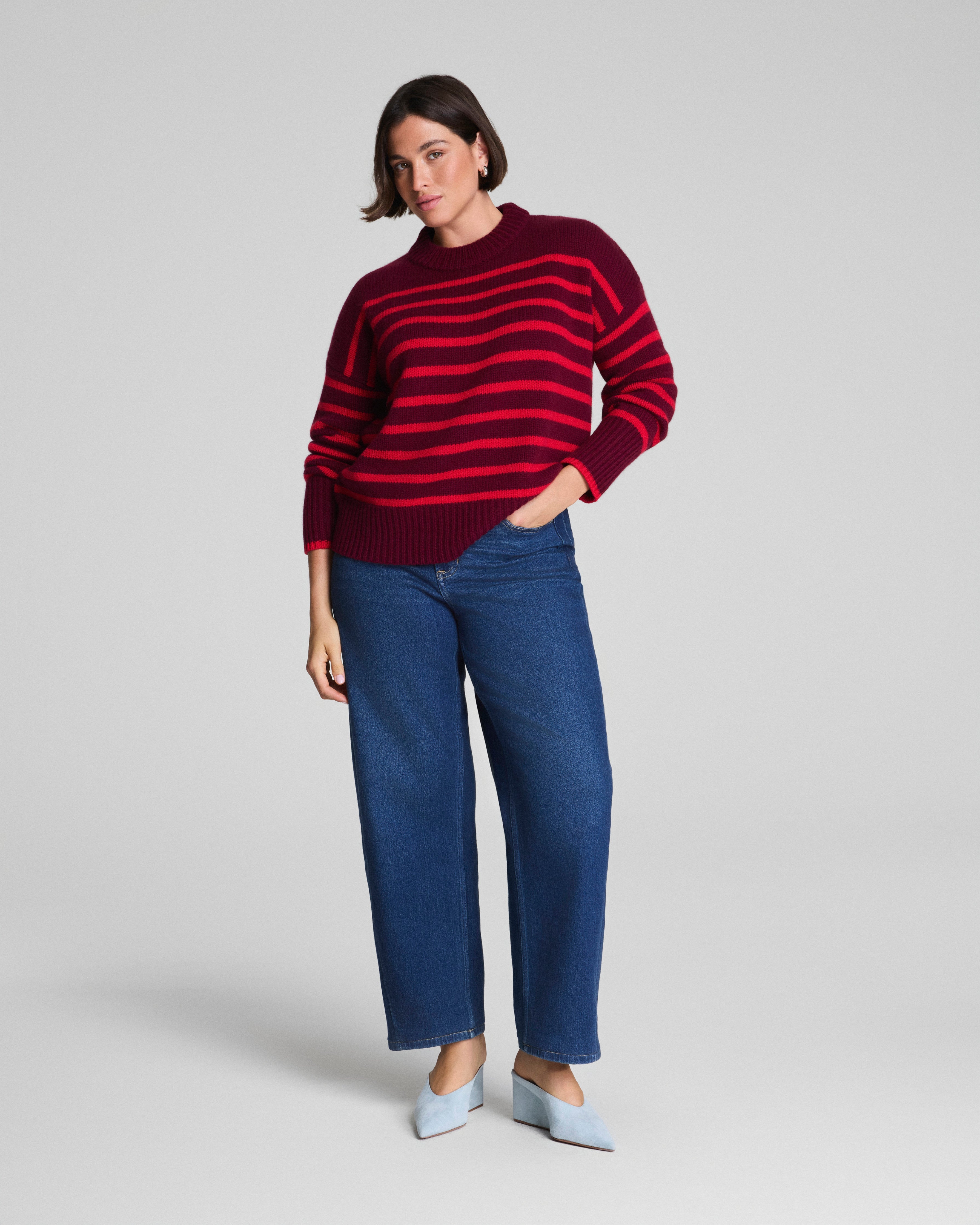 La Ligne Marin Sweater  SPANX® Red/Cassis