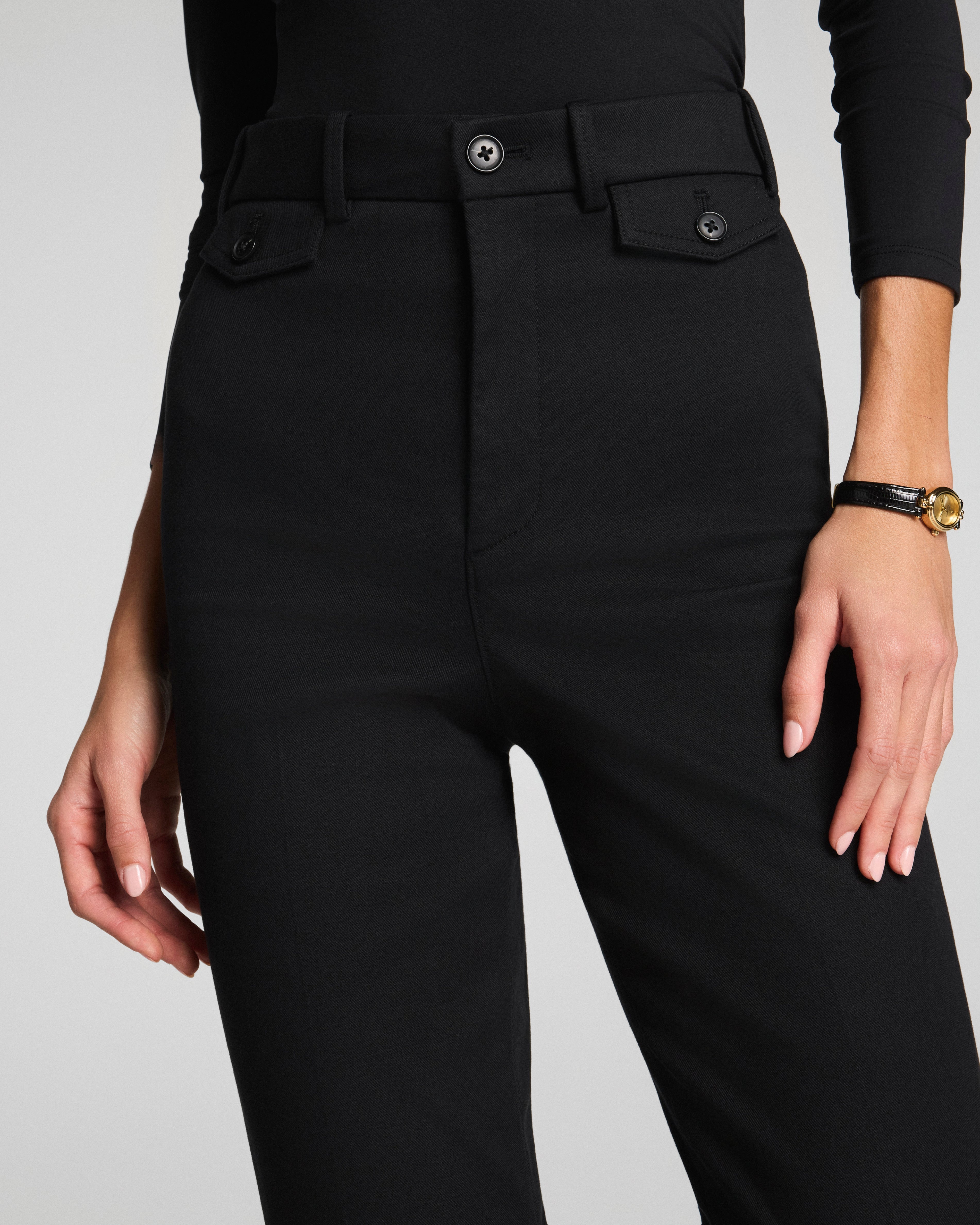 SPANXsupersmooth™ Stretch Twill Easy Flare Pant  Classic Black