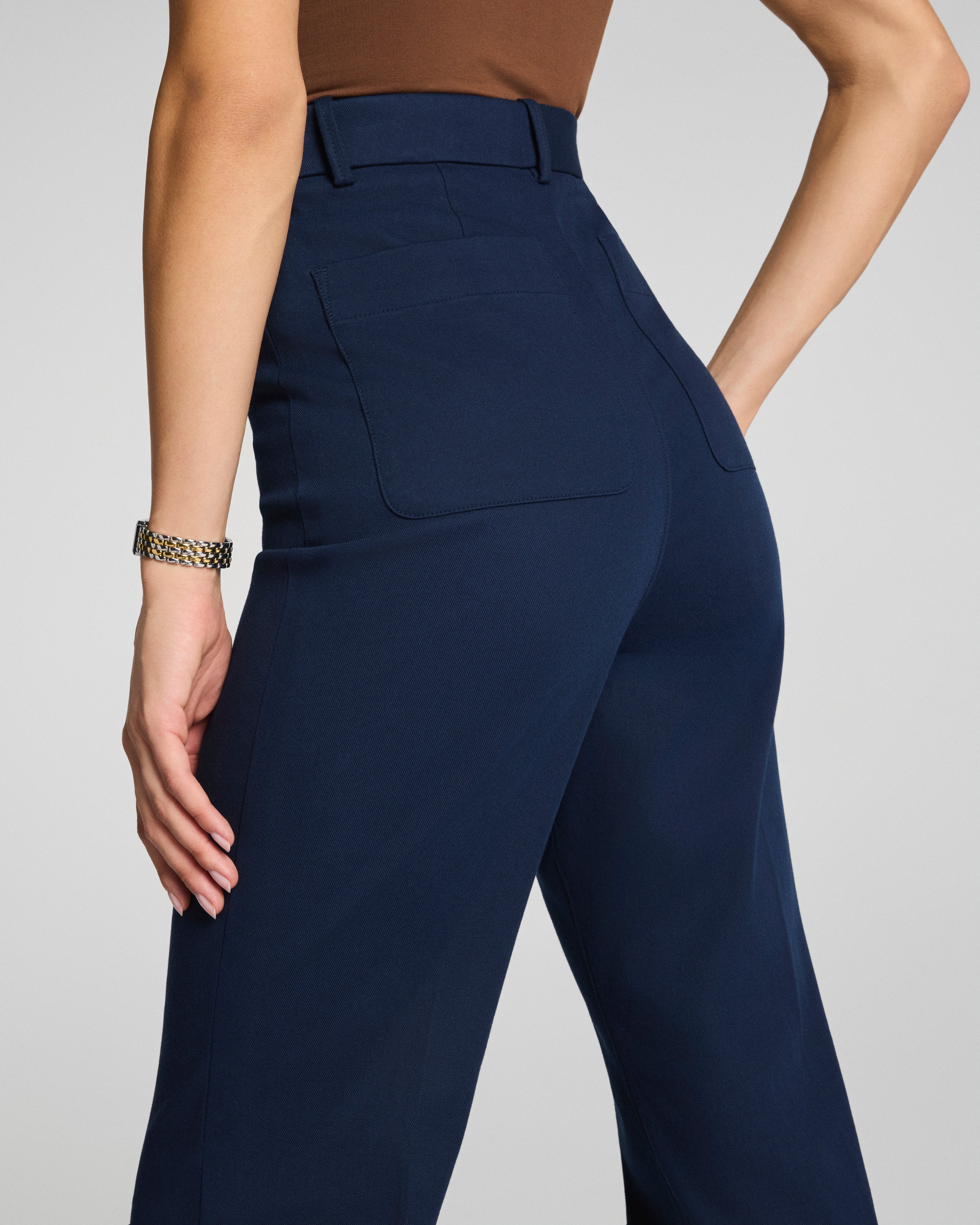 SPANXsupersmooth™ Stretch Twill Easy Flare Pant  Timeless Navy