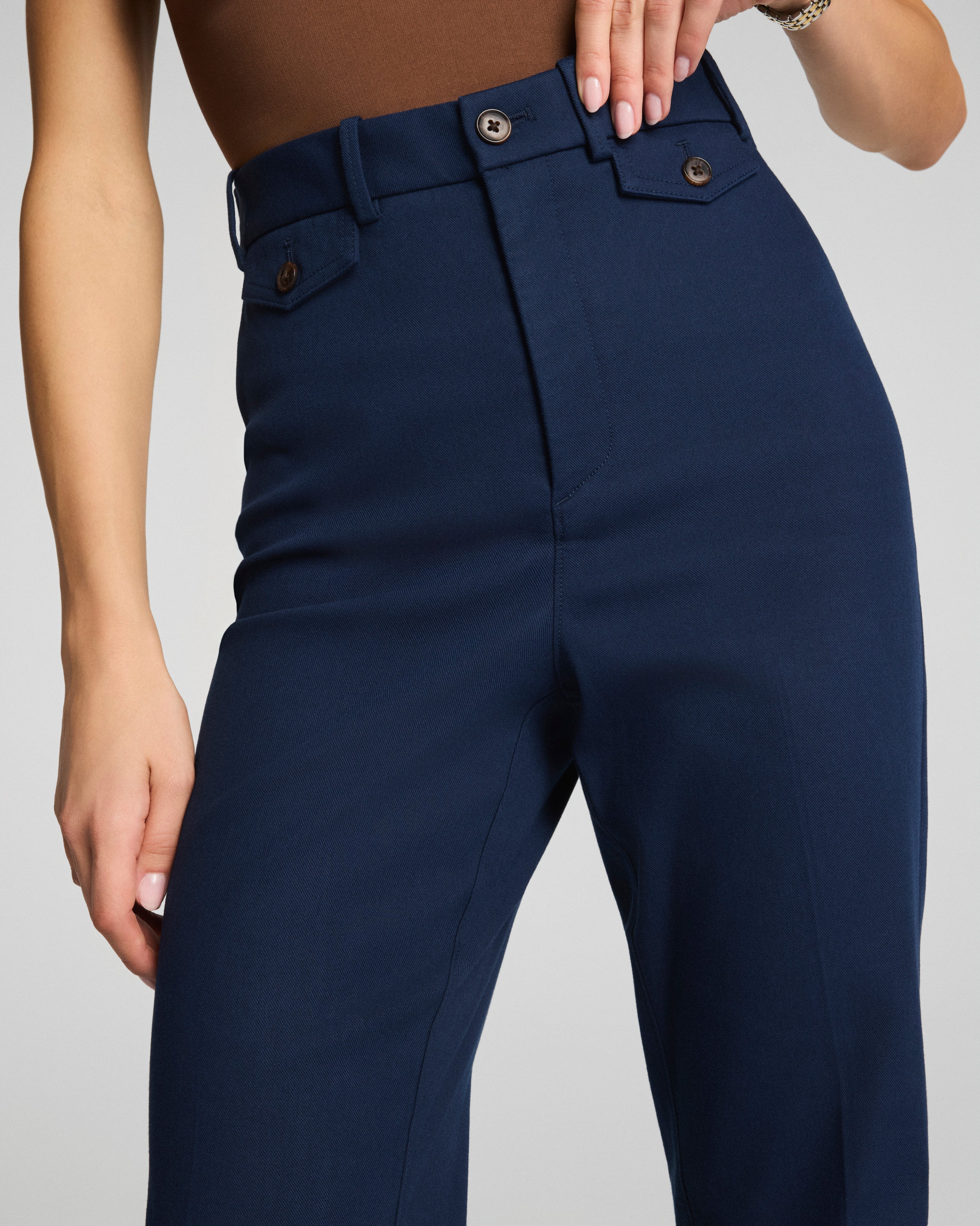 SPANXsupersmooth™ Stretch Twill Easy Flare Pant  Timeless Navy