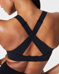 SPANX® FlexFeel Medium Impact Sports Bra  Very Black