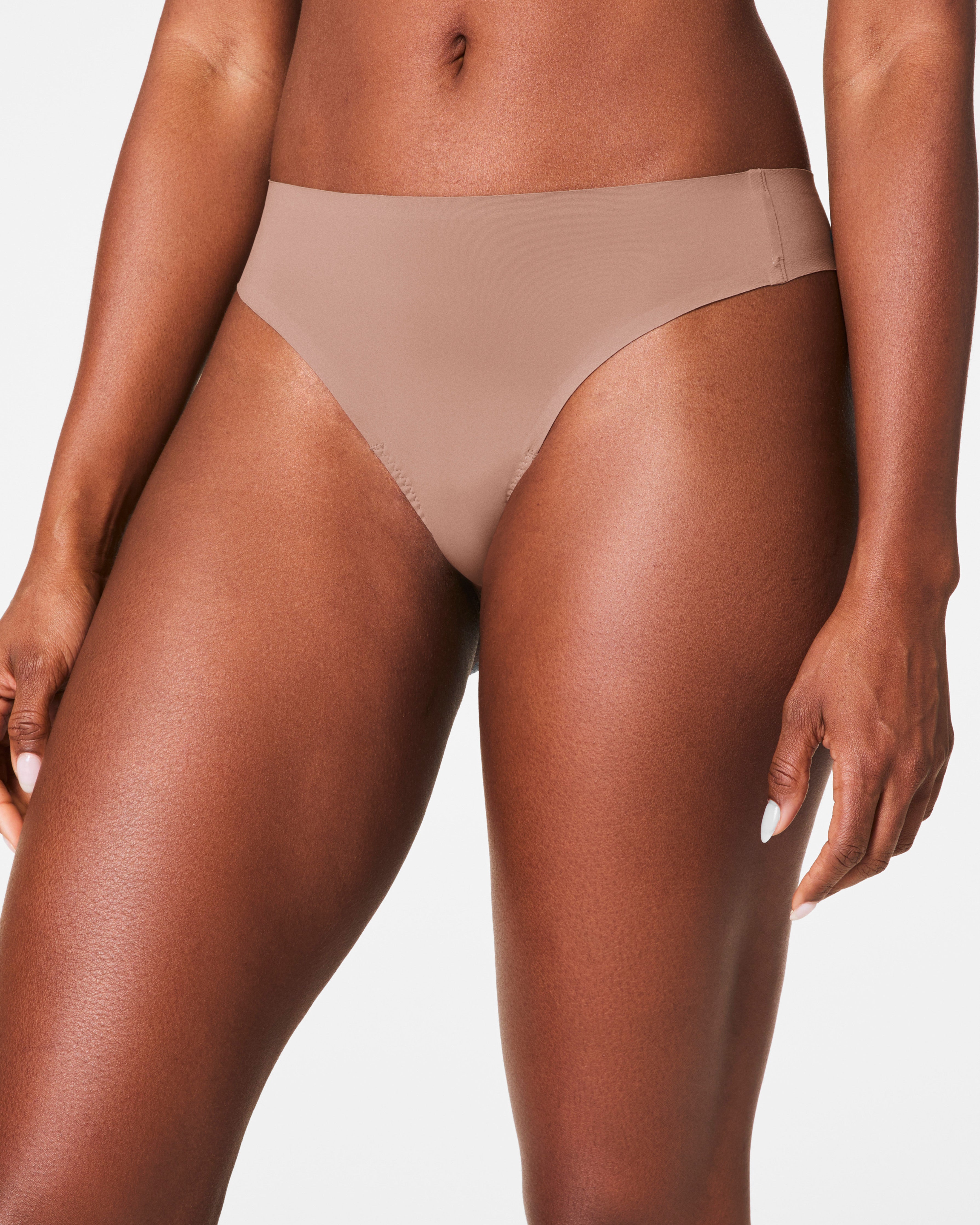 SPANXsmooth™ Fit-To-You Thong 3-Pack Box  Cafe Au Lait/Iconic Leopard/Very Black