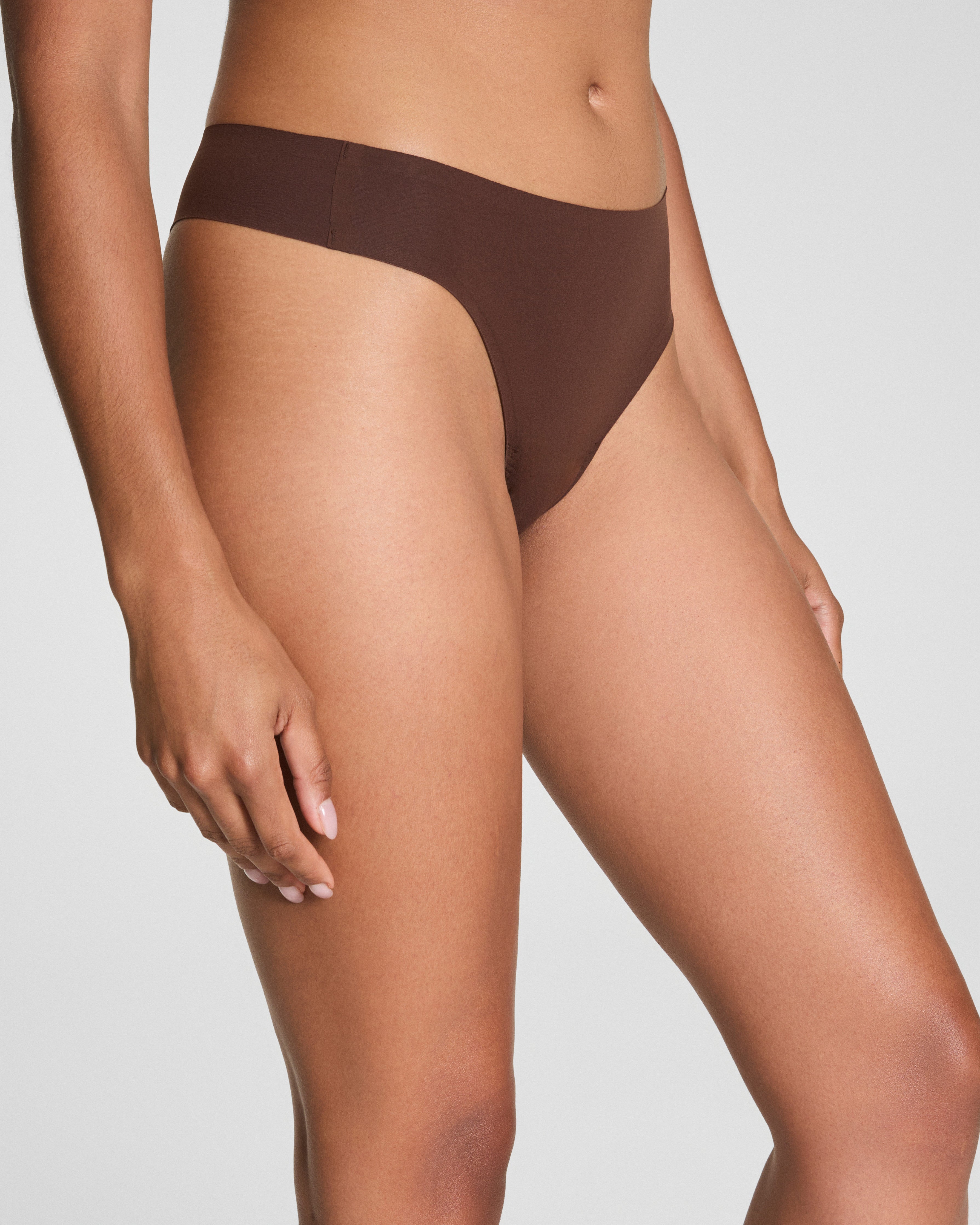 SPANXsmooth™ Fit-To-You Thong 3-Pack Box  Fleur/Red Merlot/Espresso