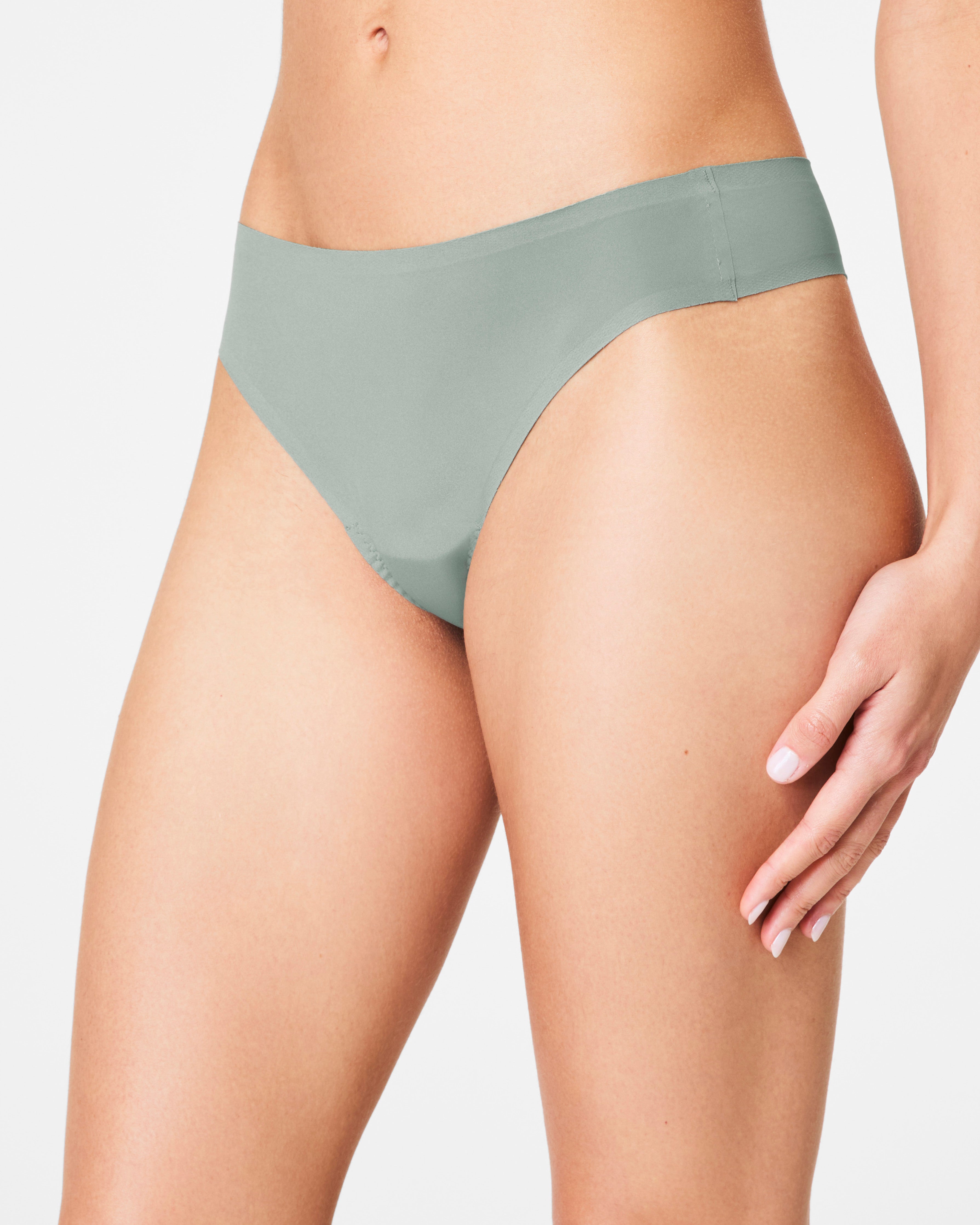 SPANXsmooth™ Fit-To-You Thong 3-Pack Box  Fern/Timeless Navy/Sky