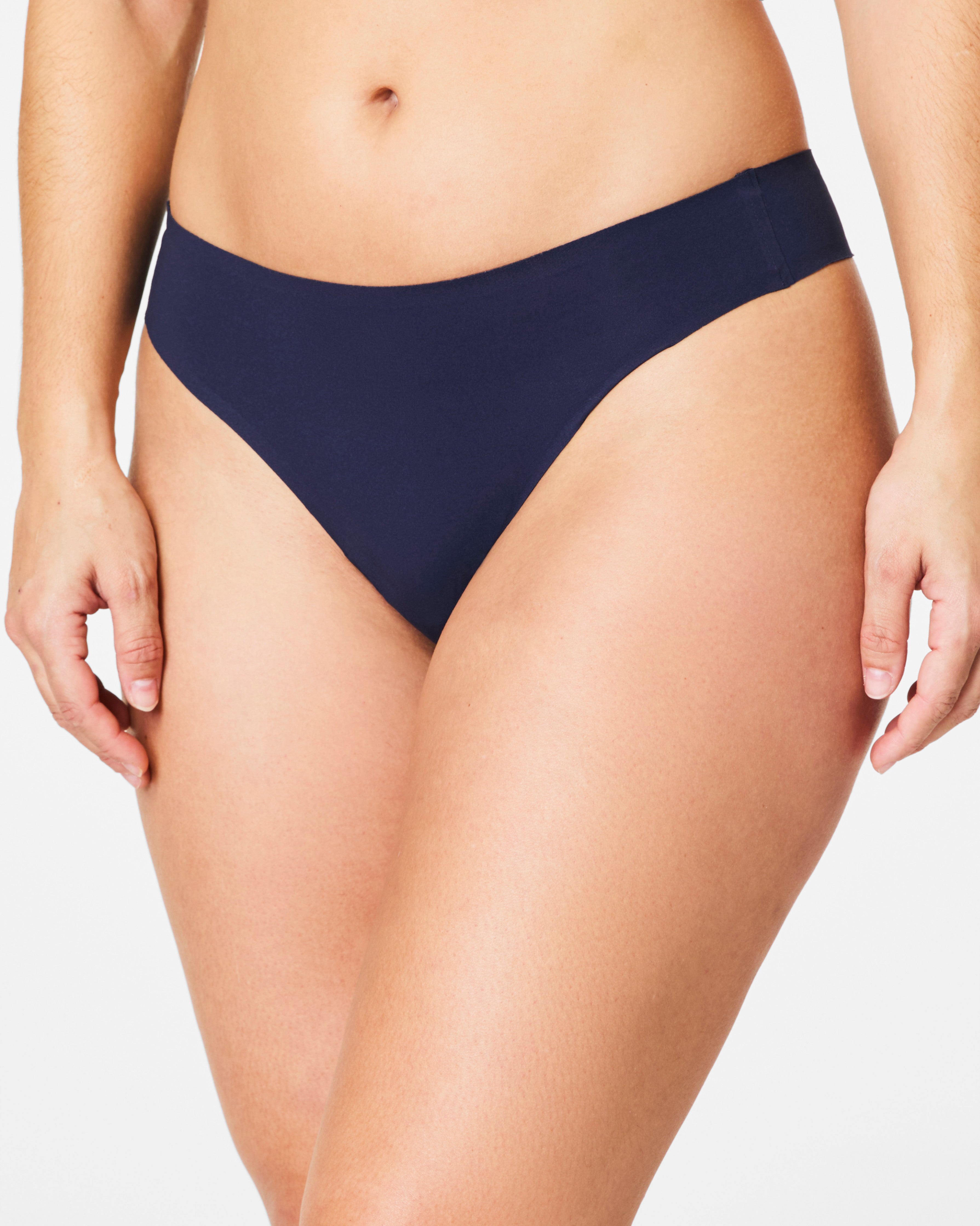 SPANXsmooth™ Fit-To-You Thong 3-Pack Box  Fern/Timeless Navy/Sky